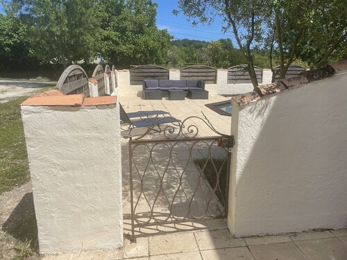 Four bedroom house, with private pool, set in an acre of idyllic countryside.