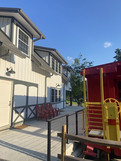 The C&O Caboose at Cantrell Station, Minutes to Fayetteville!
