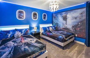 9 bedrooms, desk, iron/ironing board, travel crib
