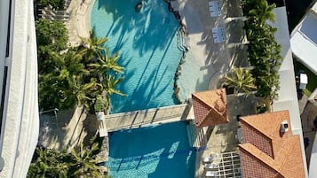Indoor pool, outdoor pool