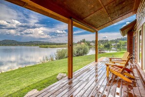 Unclassified image, 3 of 50, button - The House on the Point: Lakefront Home with Private Dock, Fireplace, Mountain Views, and 2 Garages! (Pagosa Springs)