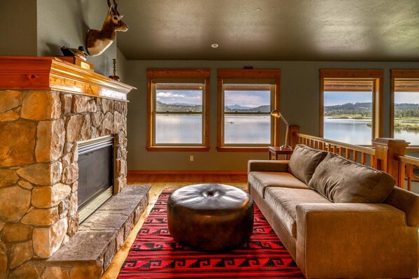 Interior - The House on the Point: Lakefront Home with Private Dock, Fireplace, Mountain Views, and 2 Garages! (Pagosa Springs)