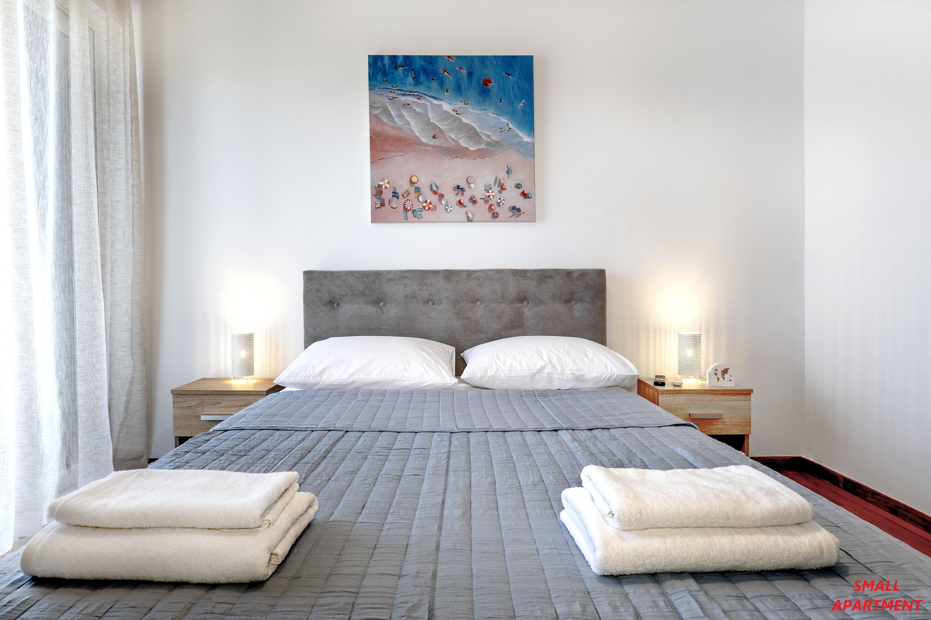 1 soverom, safe på rommet, strykejern/-brett og reiseseng for barn