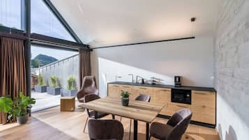 Suite estudio Deluxe, 1 habitación, para no fumadores, sauna | Cocina privada
