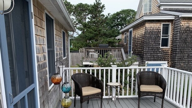 Terrace/patio - Charming 1-bedroom cottage in Ferry Beach Saco, ME, perfect for a cozy getaway for two. (Saco)