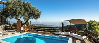 Apartamento 'Triantafilo' con vistas al mar, Wi-Fi y aire acondicionado