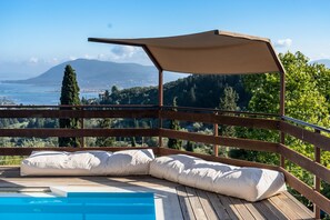 Pool - Apartment 'Gardenia' with Sea View, Wi-Fi and Air Conditioning (LEFKADA)