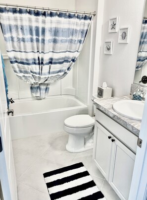 Hair dryer, towels