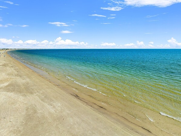 Beach nearby, beach towels