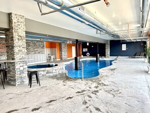 Indoor pool, a heated pool