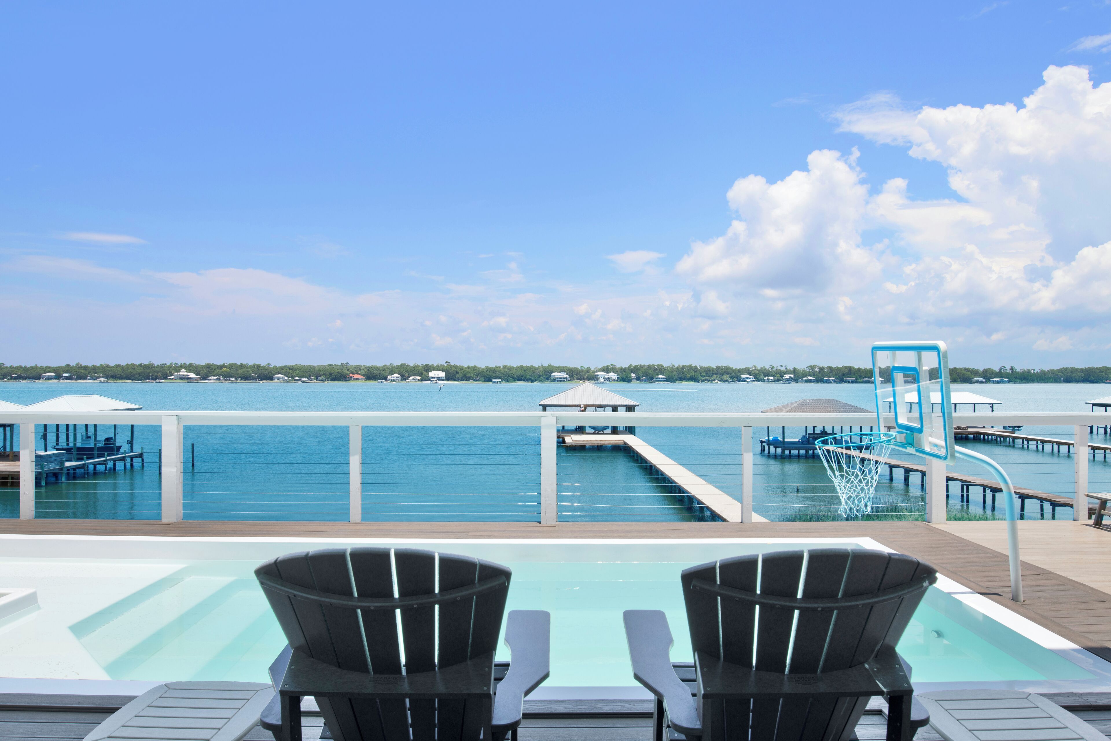 A heated pool