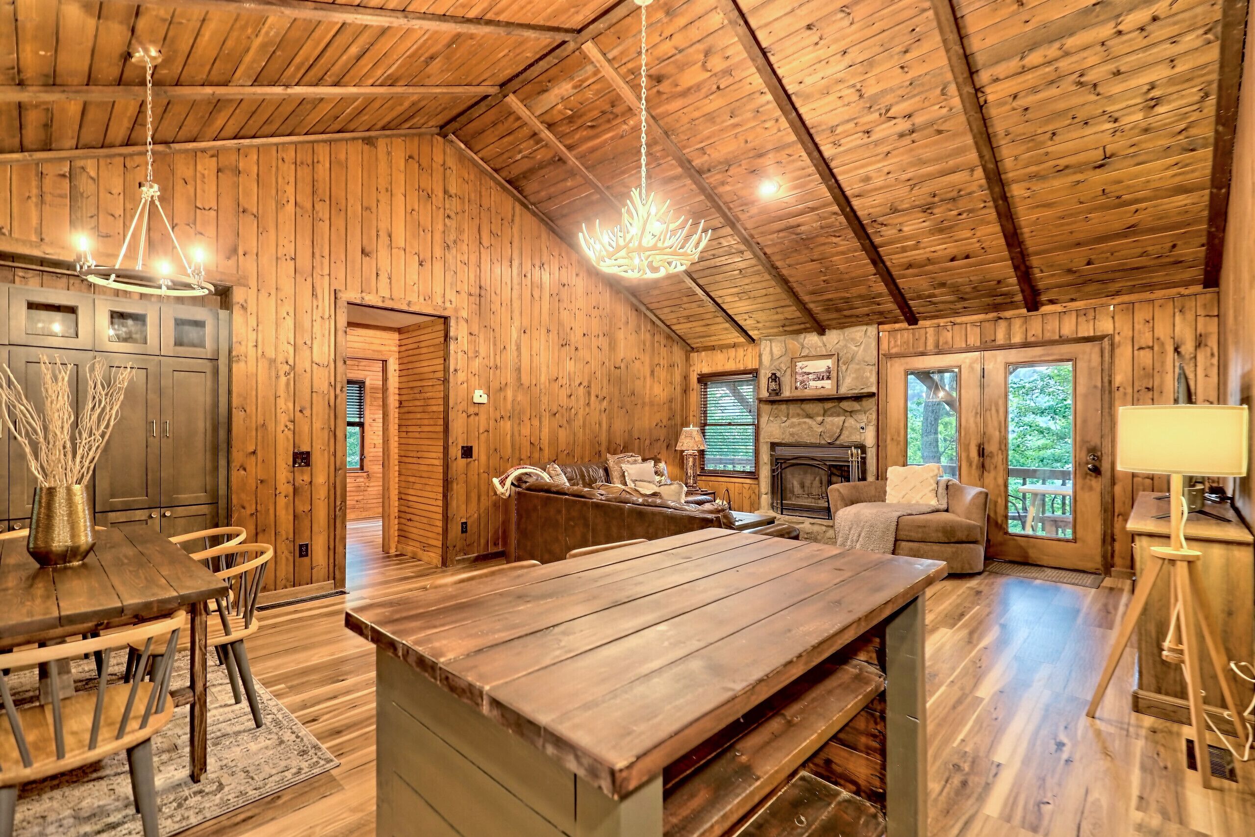 TV connectée, cheminée