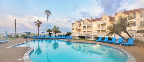 A heated pool