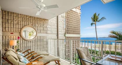 Alii Villas#128 DIRECT OCEANFRONT, GROUND FLOOR, 2 BEDROOMS, 2 BATHROOMS!