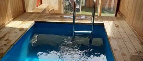 Indoor pool, a heated pool