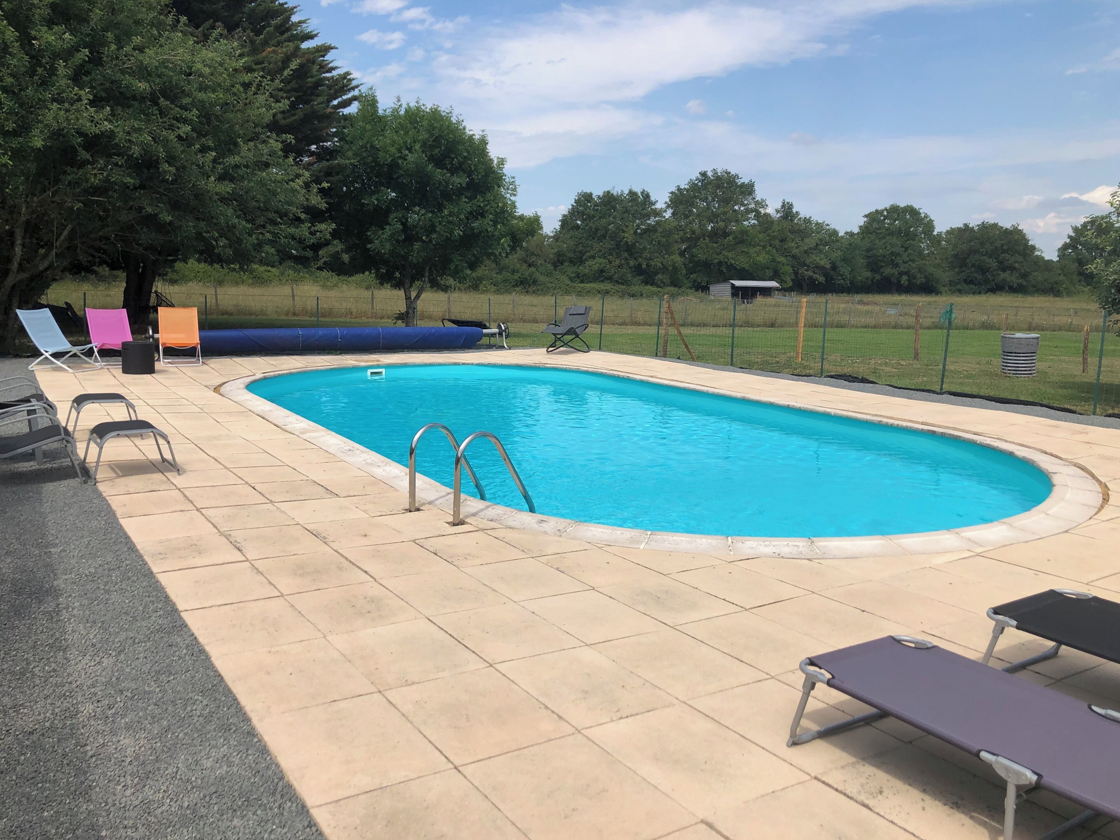 A heated pool
