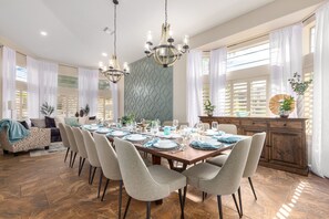 Dining - The Grand Saguaro, Heated Pool, Hot Tub, Pickleball, Sleeps 27 (Gilbert)