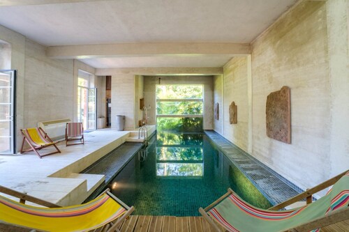 Château de Larunque - 15 pers. - Piscine intérieure chauffée, spa, tennis