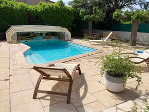 Outdoor pool - Villa Familiale 160m2 Avec Piscine Proche Plage - 5 Chambres (Marsillargues)