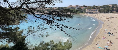 Sulla spiaggia, lettini da mare