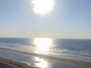 På stranden