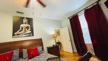 1 chambre, fer et planche Ă repasser, Wi-Fi, draps fournis