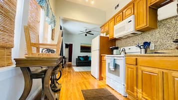 Microwave, oven, stovetop