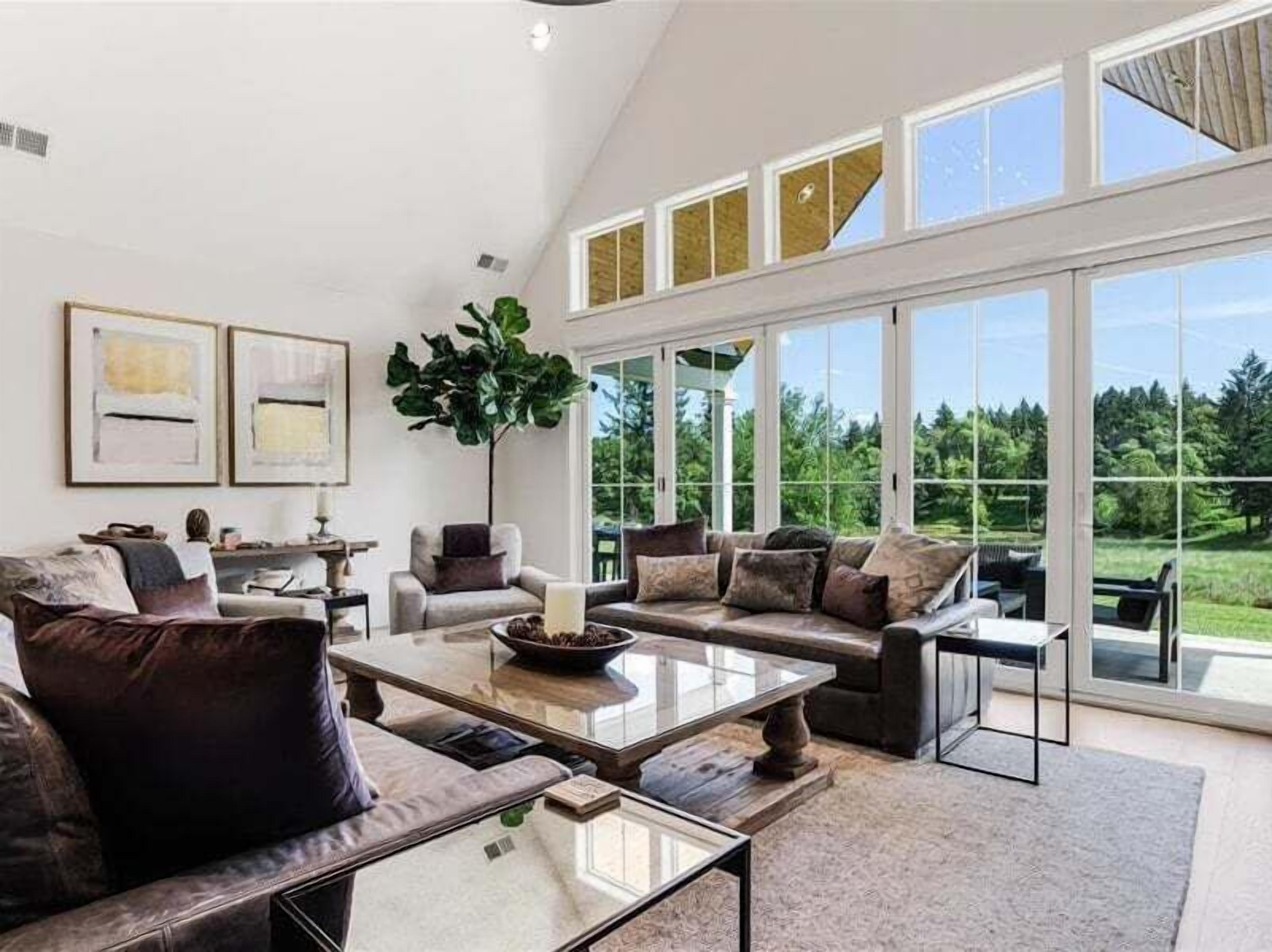 TV, fireplace, offices, computer monitors