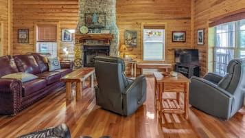 Télévision, cheminée, services de streaming