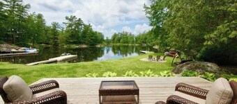 Bright and spacious lakeside cottage with firepit, hot tub and AC on Stoney Lake