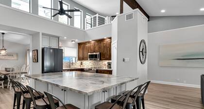 Luxury 6BR Lakefront Home with Pool, Private Dock, Game Room, Putting Green & Outdoor Oasis!