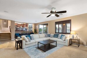 Smart TV, video games, foosball, offices