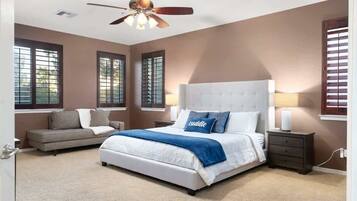 4 bedrooms, desk, iron/ironing board, free WiFi