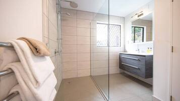 Shower, hair dryer