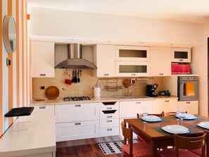 Fridge, oven, stovetop, dishwasher