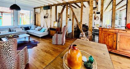 Authentic 19th-century villa 240 M2, private pool, 15 mn from Mimizan.