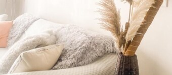 Peaceful Clean 2Bed/2Bath by Train w Office & Balcony