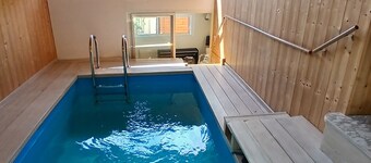 Alma Bella -Suite parentale avec une piscine privative intérieure chauffée