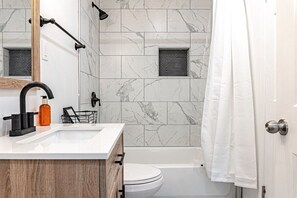 Hair dryer, towels