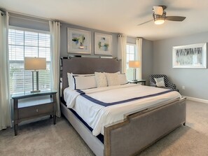 6 bedrooms, desk, iron/ironing board, travel cot
