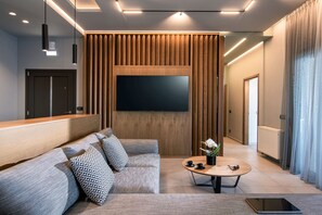 TV - La Vista Apartment - Sea View steps to the beach (Agios Nikolaos)