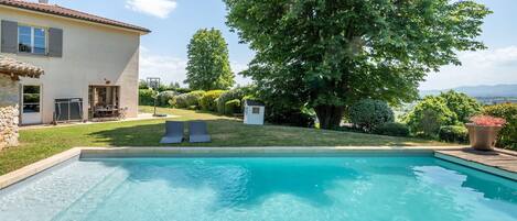A heated pool