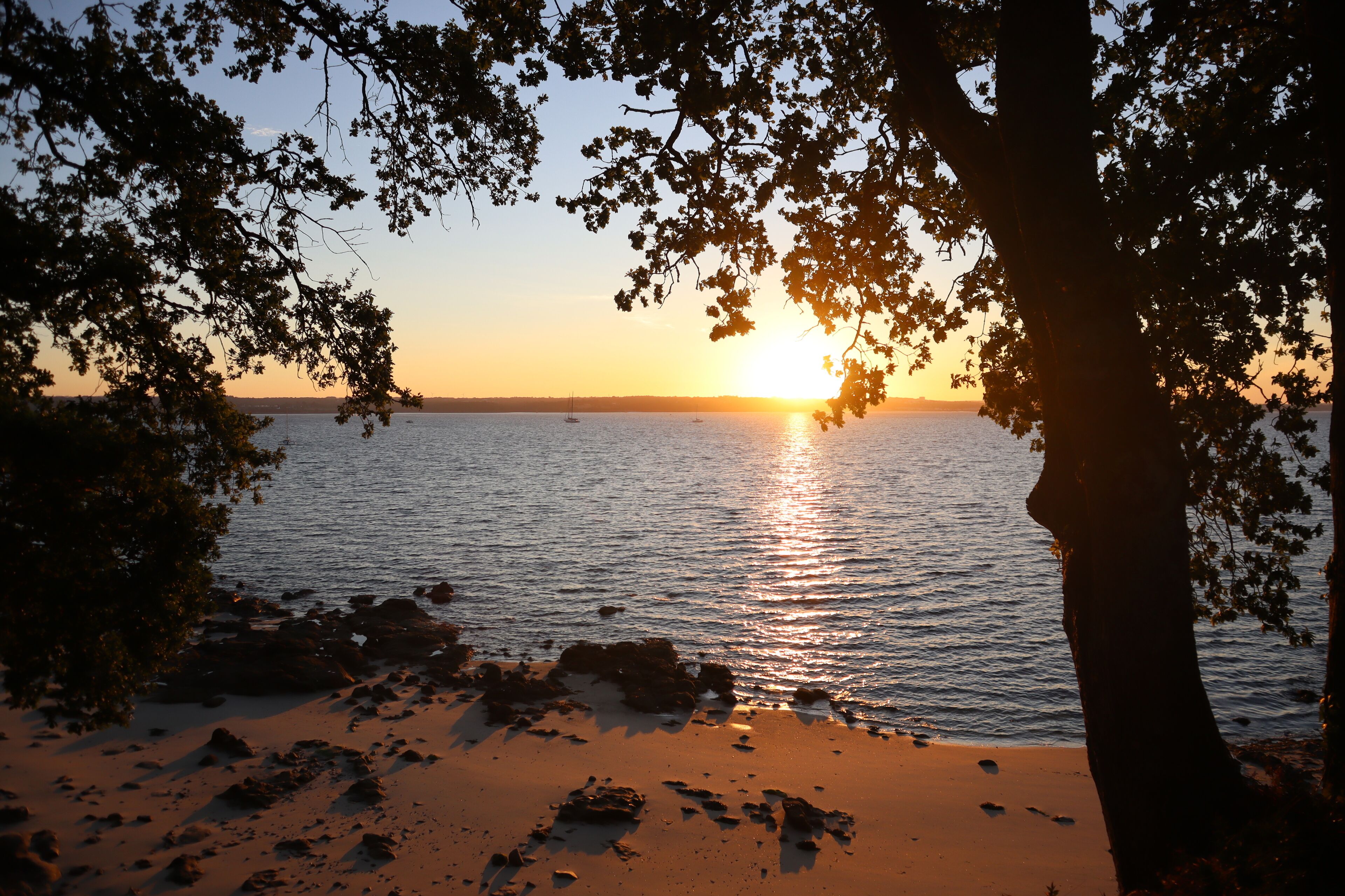 Accommodatie ligt op het strand, strandlakens
