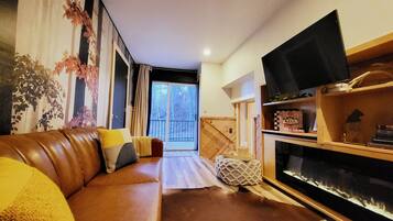 TV connectée, cheminée