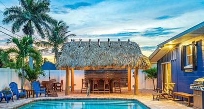 5BR Beach House: Heated Pool, Hot Tub & Tiki Bar