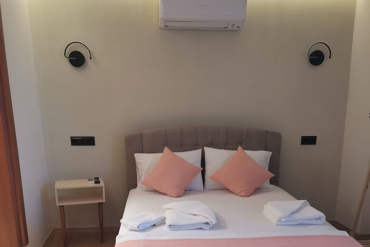 Familiekamer, 1 queensize bed | Lakens van Egyptisch katoen, luxe beddengoed, Select Comfort-bedden