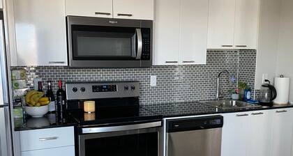 SPACIOUS CONDO WITH VIEW OF CITY. POOL.GYM.HOT TUB.SLEEPS 4