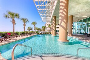 Indoor pool, outdoor pool