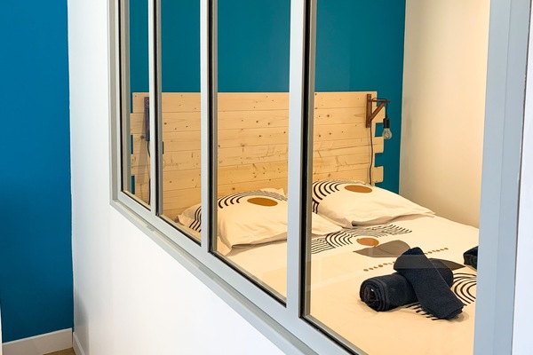 1 bedroom, desk, iron/ironing board, travel cot