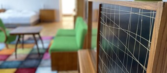 Vintage apartment in center. Parking free.